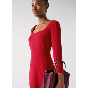 LK Bennett Altyn Shaped Seam Fitted Crepe Dress